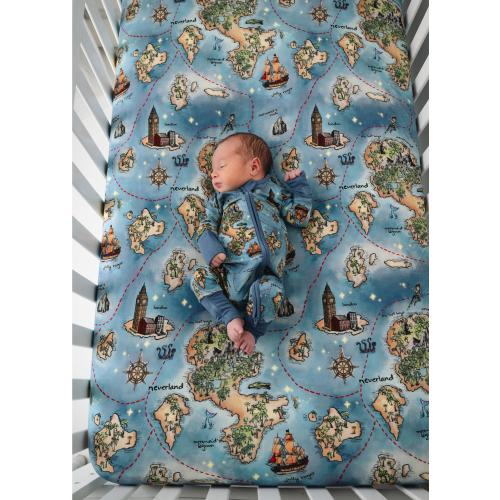 PETER PAN Bamboo Baby Pajamas, Neverland Baby Pajamas, Bamboo Baby Sleepers, Baby Romper, Zippered Baby Romper, Baby Boy Bamboo Pajamas