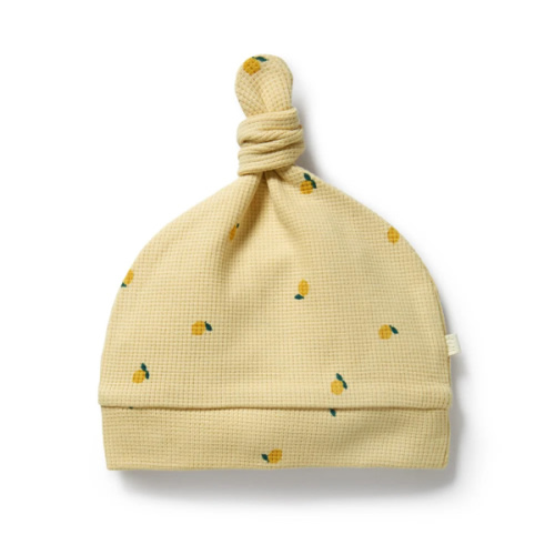 Little Lemon Organic Waffle Knot Hat