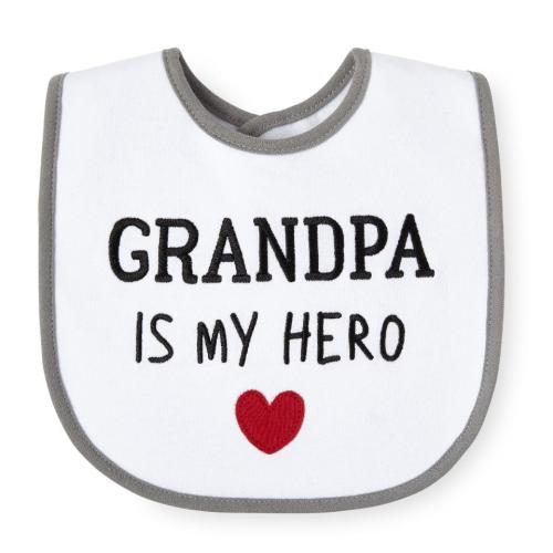 Koala Baby "Grandpa is My Hero" Keep Clean Bib