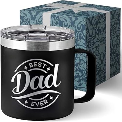 Dad Mug Tumbler Dads Gifts for Christmas Drinking Cup - Dad Birthday Papa Present - Father Birthday Gift 14oz Stainless Steel Tumbler with Lid