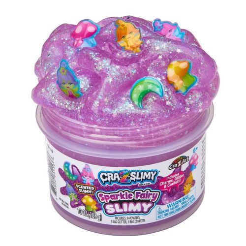 Cra-Z-Slimy Dome Topper Fairies Slimes and Putties: Educational Creativity Kit with 16 Pieces, 10oz