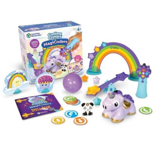 Learning Resources Coding Critters MagiCoders - Skye the Unicorn: Preschool Coding Science Kit with Game Pieces