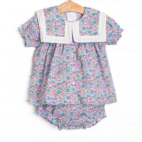 Buttoned Up Blossoms Diaper Set, Purple – Stitchy Fish