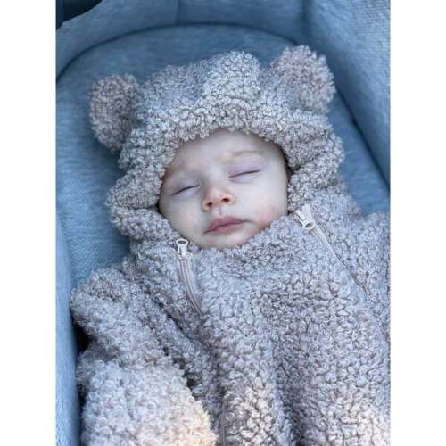 Teddy Bunting Bébé, Oatmeal - 7AM Enfant | Maisonette