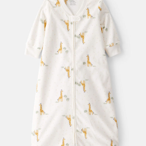 Baby Giraffe Fleece Loose Fit Wearable Blanket - Cream | Carter’s Oshkosh Canada