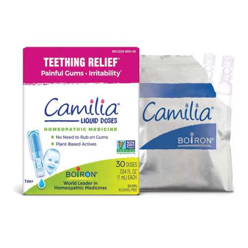 Amazon.com: Boiron Camilia Teething Drops for Daytime and Nighttime Relief of Painful or Swollen Gums and Irritability in Babies - 30 Count : Health & Household