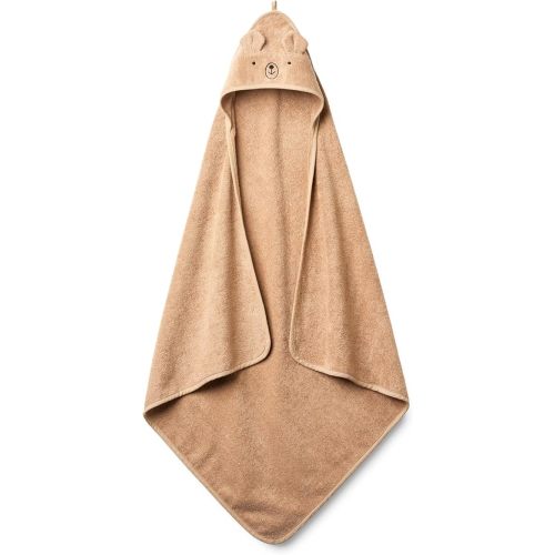 Baby Hooded Towel – Organic Cotton Baby Bath Towels – Baby Towels, Baby Bath Towels for Baby Boy, Baby Girl, 32" x 32" Super-Soft and Absorbent Baby Towels for Newborn (Bear - Natural)
