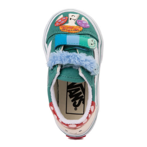 Vans Old Skool V Mushroom Skate Shoe - Baby / Toddler - Green | Journeys