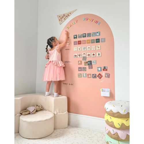 JUMBO Magic Playwall - Arch Magnetic Wall Decal for Kids (World's Biggest Magnet Play Wall Sticker Chalkboard)