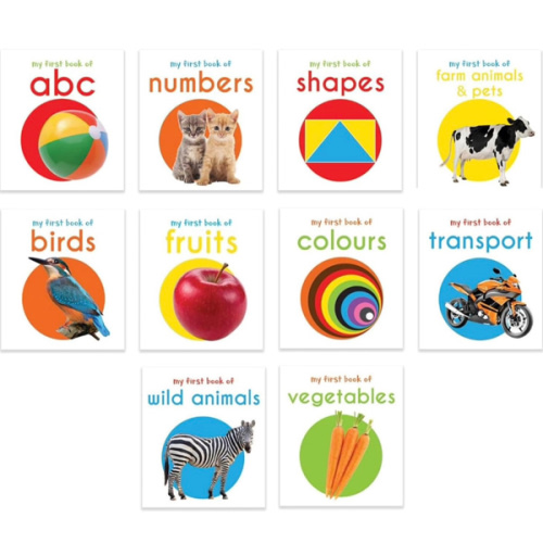 My First Library: Boxset of 10 Board Books for Kids
