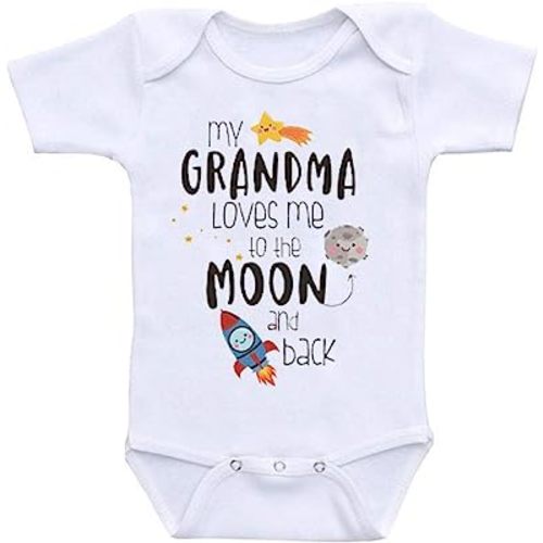 JYHOPE Funny Letter Print Romper Newborn Infant Baby Jumpsuit