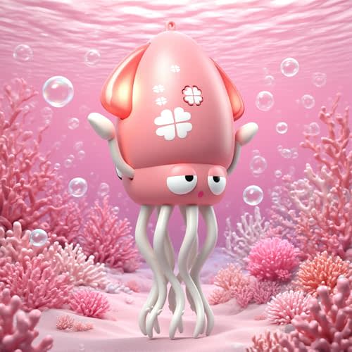 SWTOIPIG Electric Dancing Octopus Toy with Led Light and Music, Kids Electric Crawling Octopus Tummy Time Toys, Rechargeable Interactive Sensory Toys for Christmas Birthday Gift (Pink)