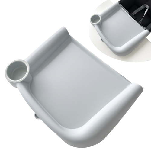 YESGIRL Universal Silicone Baby Tray,Secure-Grip Clip for Fast Table & Hook-On Chairs,Dishwasher Safe BPA-Free Suction Plate