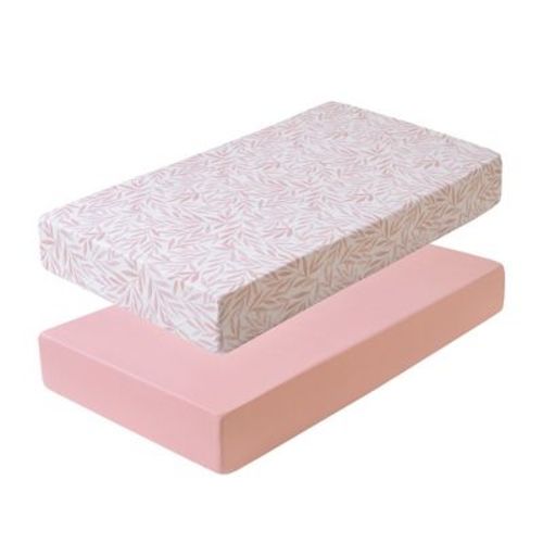 2-Pack Crib & Toddler Bed Sheets for Baby Girls and Boys, Fitted Mattress Sheets by Sweet Home Collection® - Watercolor Vines