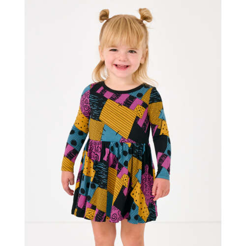 Disney Sally's Patchwork Twirl Dress with Bodysuit - Little Sleepies