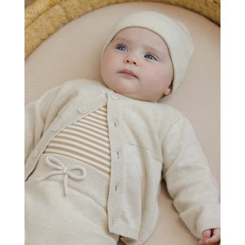 Baby Beanie || Heathered Natural – Quincy Mae