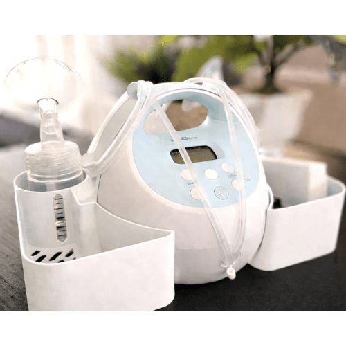 Spectra Pump Caddy Organizer | S1 S2 Bottle Holder & Cord Storage (+FREE Tube Cap Puller)