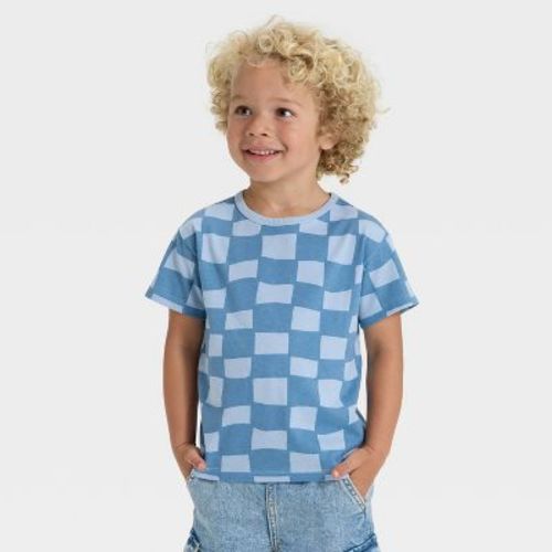 Toddler Boys' Short Sleeve Favorite T-Shirt - Cat & Jack™ Light Blue 4T