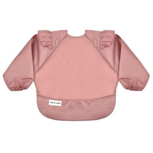 Tiny Twinkle Mess-Proof/Waterproof Long-Sleeve Baby Bib, Machine Washable Smock for Eating