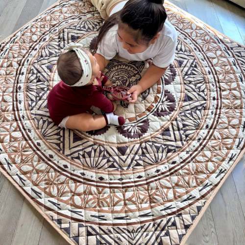 Brown|Black Square Playmat – Polybubs