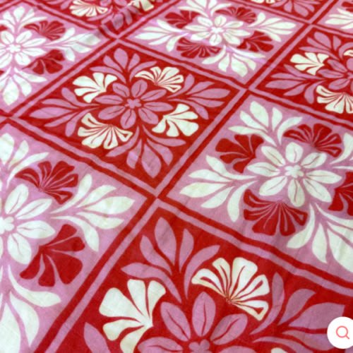 Keiki Dept. Pink Kuiki Naupaka Bamboo Muslin Swaddle