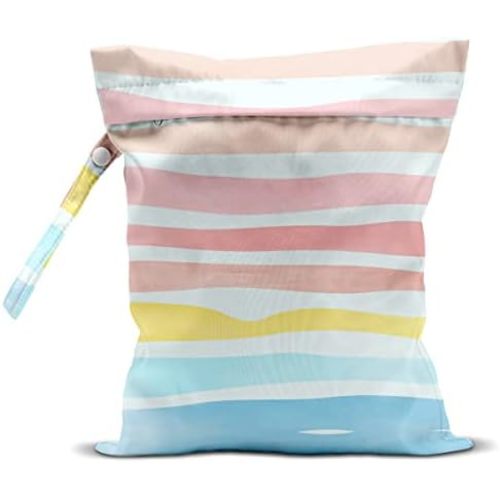 Wet Bag, Wet Dry Bag, Wet Bag for Swimsuit, Travel, Beach, Pool, Diapers, Dirty Yoga Gym Clothes, Makeup Bag, Waterproof Reusable Beach Bag Ocean Decor Starfish Sea Horse Anchor