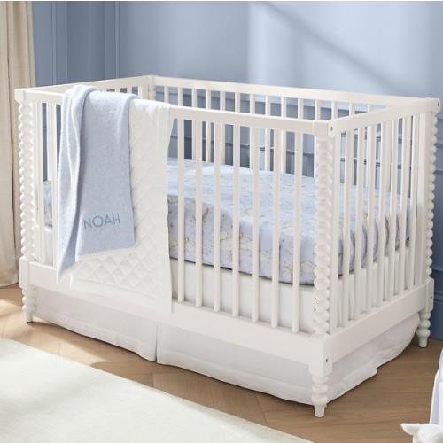 Chris Loves Julia Turned Wood Convertible Crib | Pottery Barn Kids