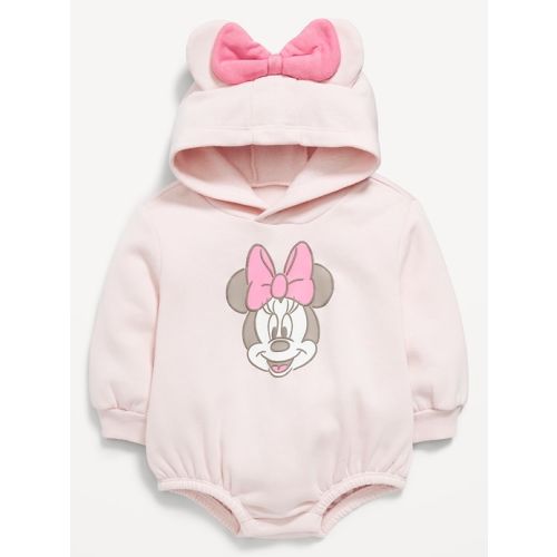 Disney© Hooded Minnie Mouse Fleece One-Piece Romper for Baby | Old Navy