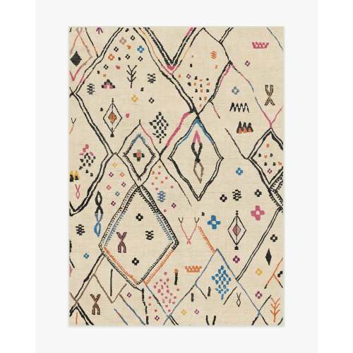 5’x7’ Pamir Ivory Multicolor Rug | Ruggable US