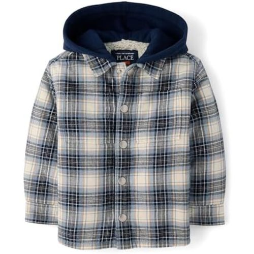 The Children's Place Baby Boys' And Toddler Long Sleeve Hooded Shacket