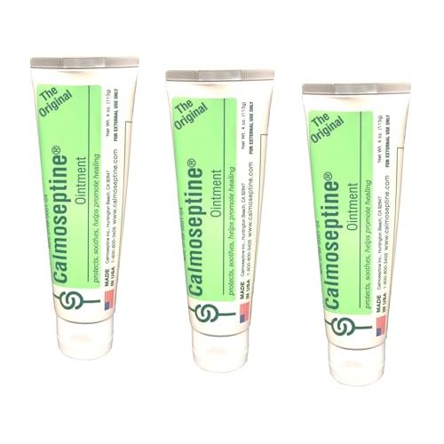 Calmoseptine Medline Calmoseptine Ointment Tube 4 Ounce (Pack of 3)