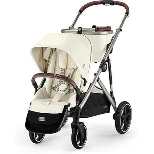 Cybex Gazelle S Stroller - Almond Beige Seat/Taupe Frame