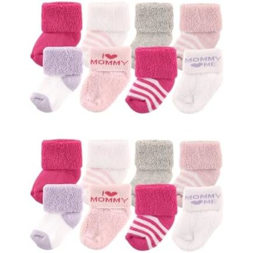 Luvable Friends Unisex Baby Baby Cotton Rich Terry Socks 16-Pack
