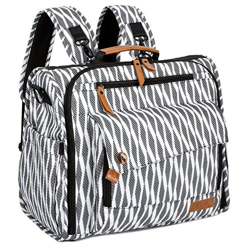 ALLCAMP Diaper Bag Large, Support Baby Stroller, Converted Into a Tote Bag