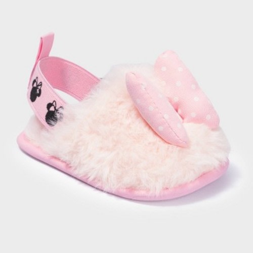 Baby Girls' Minnie Slippers - Pink 3-6M