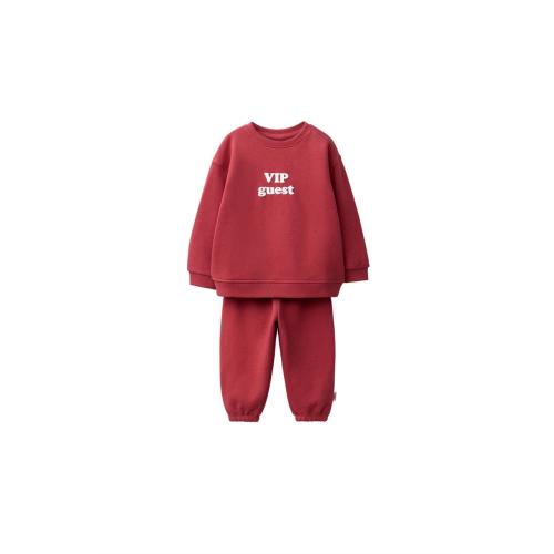 TEXT PRINT JOGGER SET - Mid-red | ZARA United States