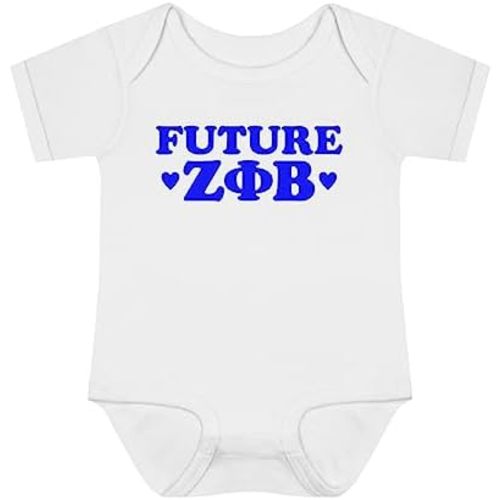 Greekgear Future Zeta Phi Beta Infant Baby Rib Bodysuit