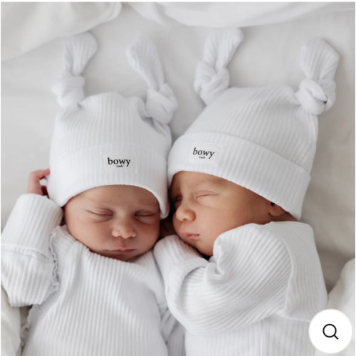 Double Knot Beanie - White