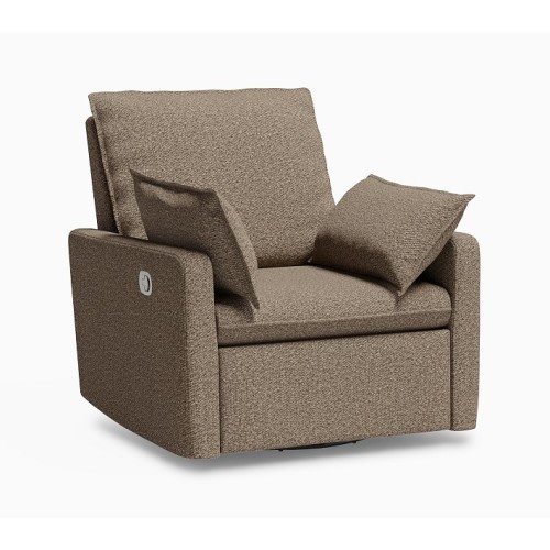 Paxton Pillow Manual Recliner Performance Melange Boucle Latte