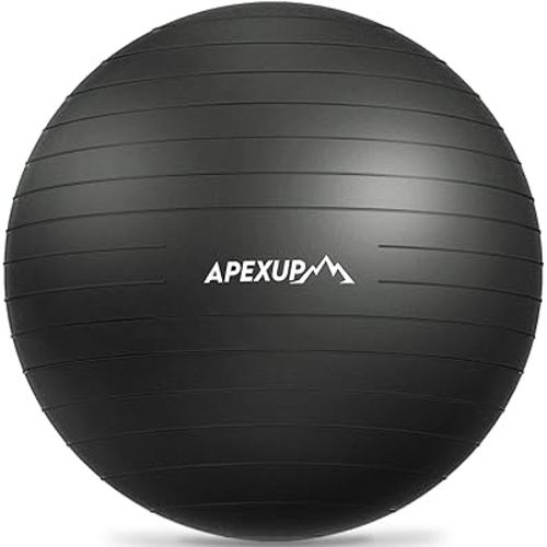 APEXUP Yoga Ball Exercise Ball Anti Slip Heavy Duty for Fitness, Balance & Core Workout