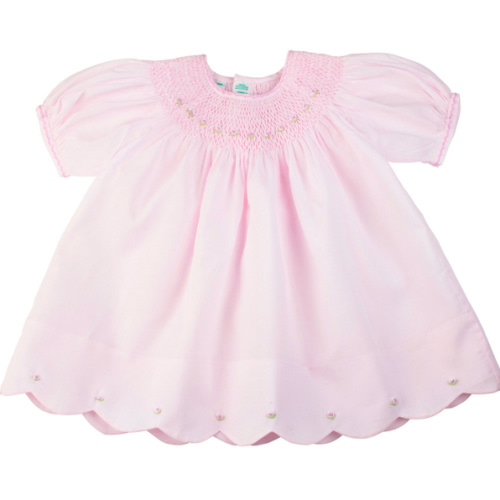 Smocked Bishop Dress with Panty for Newborn & Baby Girl | Feltman Brothers