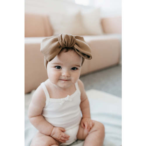 Organic Cotton Modal Headband - Crème Caramel