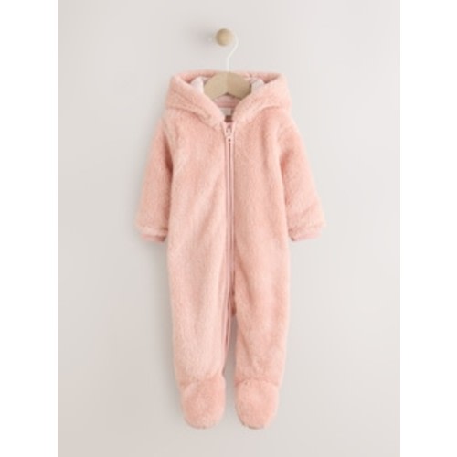Buy Ecru Floral Printed Baby Hooded Crinkle Woven Pramsuit (0mths-2yrs) from Next USA