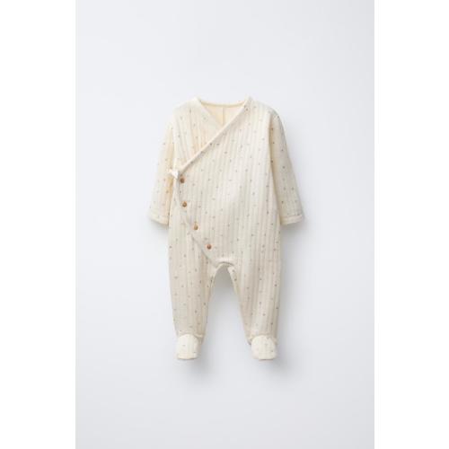TWIG PRINT QUILTED ROMPER - Ecru | ZARA United States