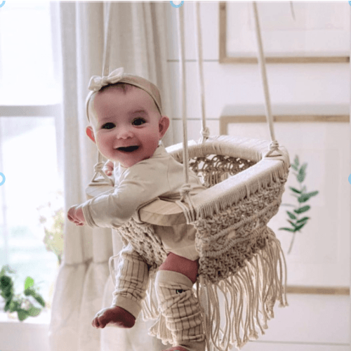 Macrame Baby Swing | 100% Organic Cotton | Finn + Emma