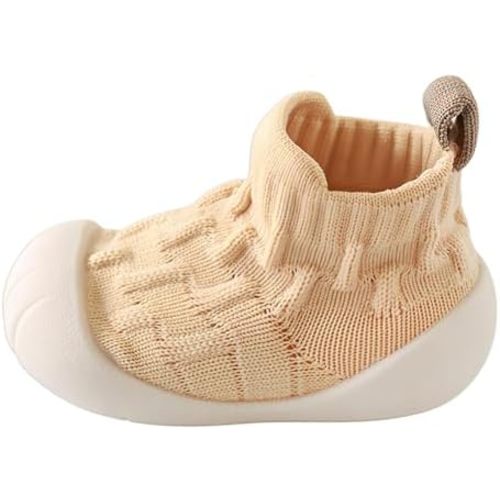 Exegawe Baby First Walking Shoes - Toddler Non-Slip Slippers, Baby Sock Shoes Sneakers, Anti-Collision Toe for 6-24 Months