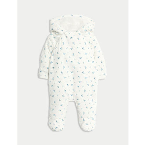 Cord Floral Pramsuit (0-12 Mths)