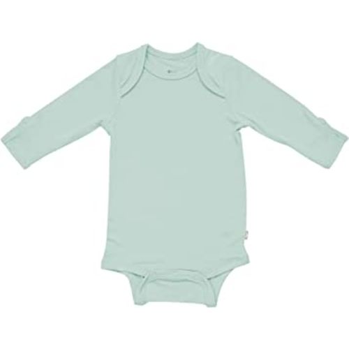 KYTE BABY Soft Bamboo Rayon Long Sleeve Unisex Bodysuit, 0-24 Months (0-3 Months, Sage)