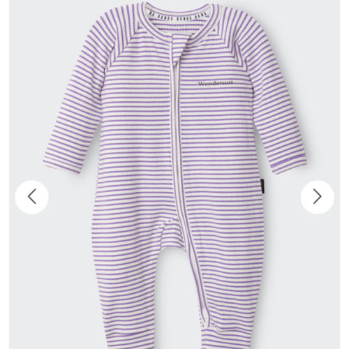 Bonds Newbies Wide Needle Rib Zippy | Baby Baby Coverall | BWCUA