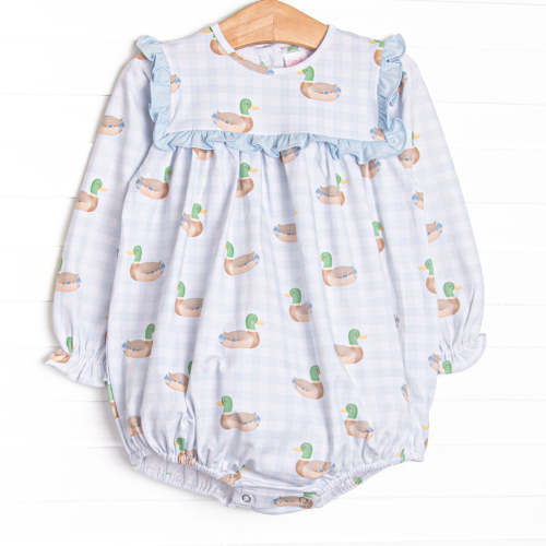 Pondside Picnic Ruffle Bubble, Blue – Stitchy Fish